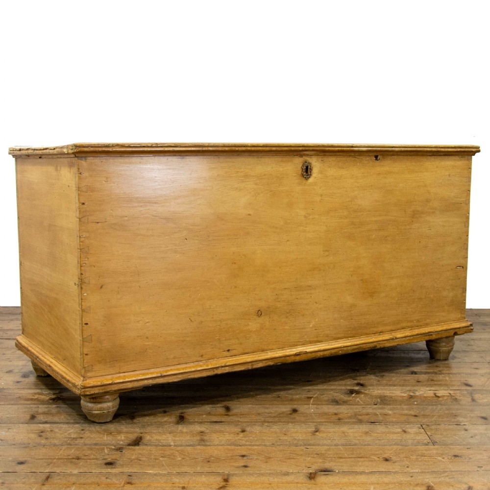 Victorian Antique Pine Trunk View II