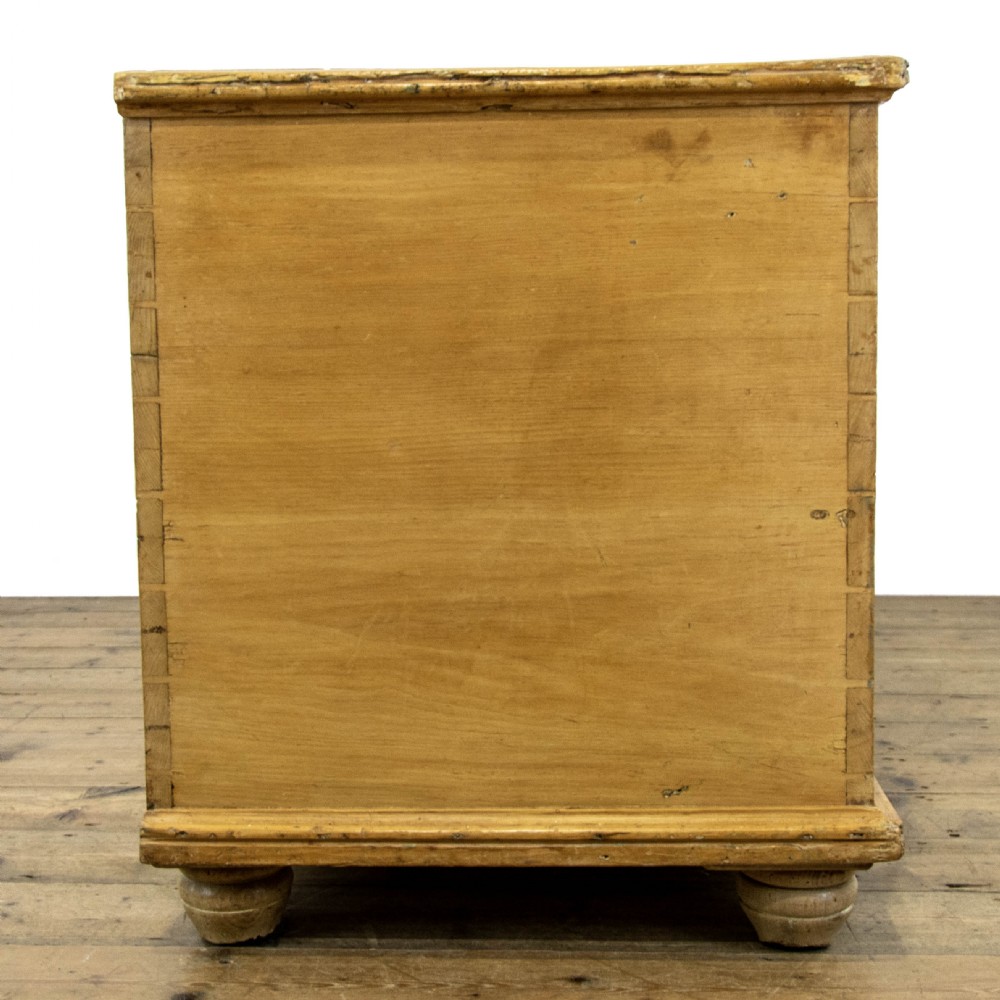 Victorian Antique Pine Trunk View X