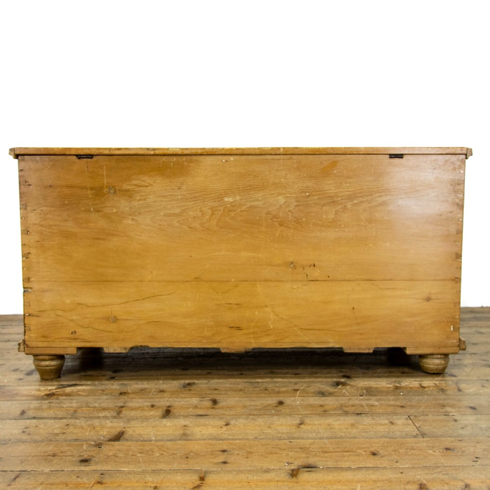 Victorian Antique Pine Trunk View XI