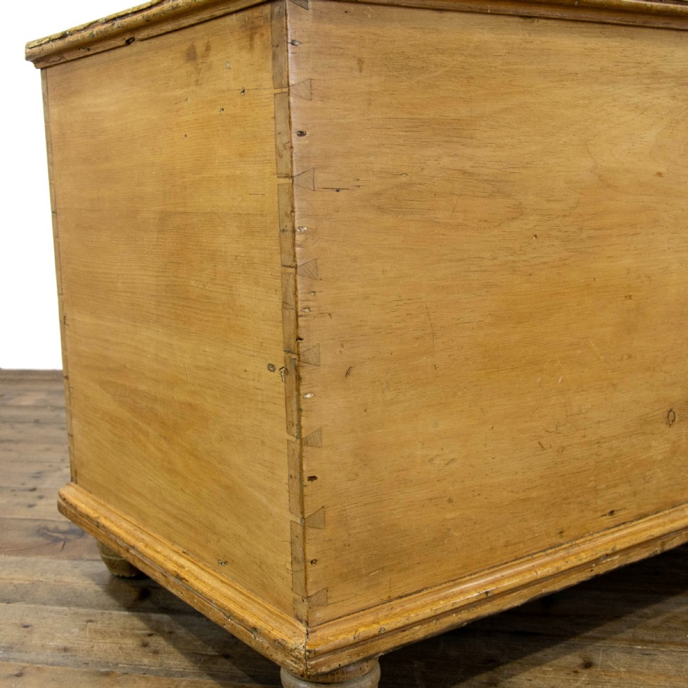Victorian Antique Pine Trunk View XII