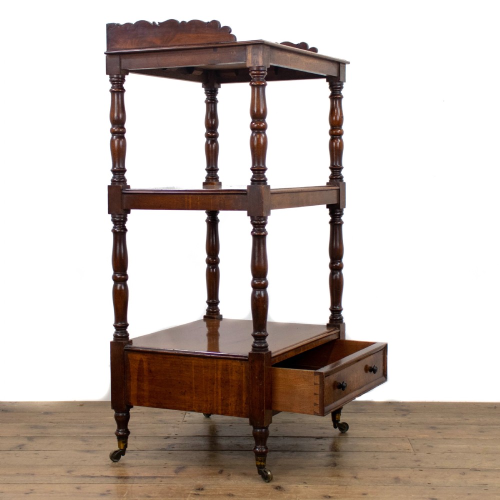 Victorian Mahogany Three Tier Whatnot  View VI