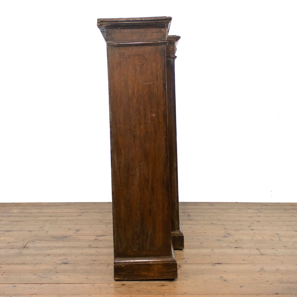 Large Victorian Carved Oak Bookcase  View V