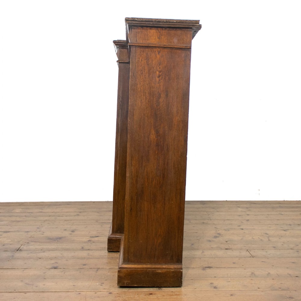 Large Victorian Carved Oak Bookcase  View VII