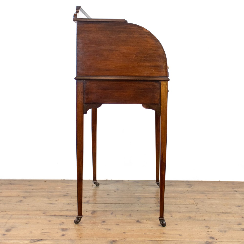 Edwardian Mahogany Cylinder Desk  View IV
