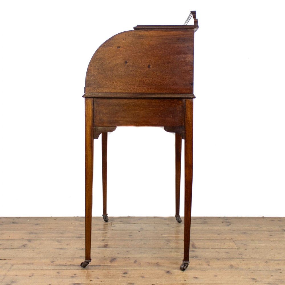 Edwardian Mahogany Cylinder Desk  View VII