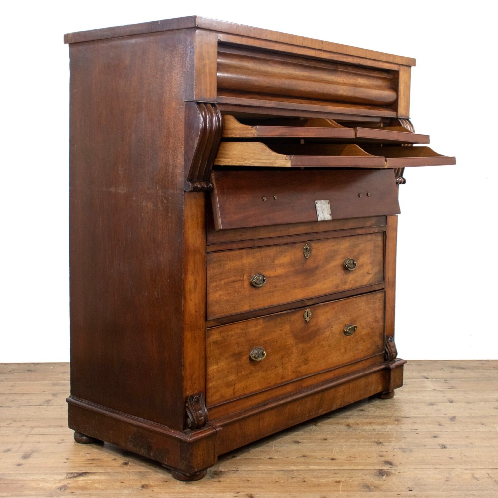Unusual Victorian Mahogany Chest of Drawers View III