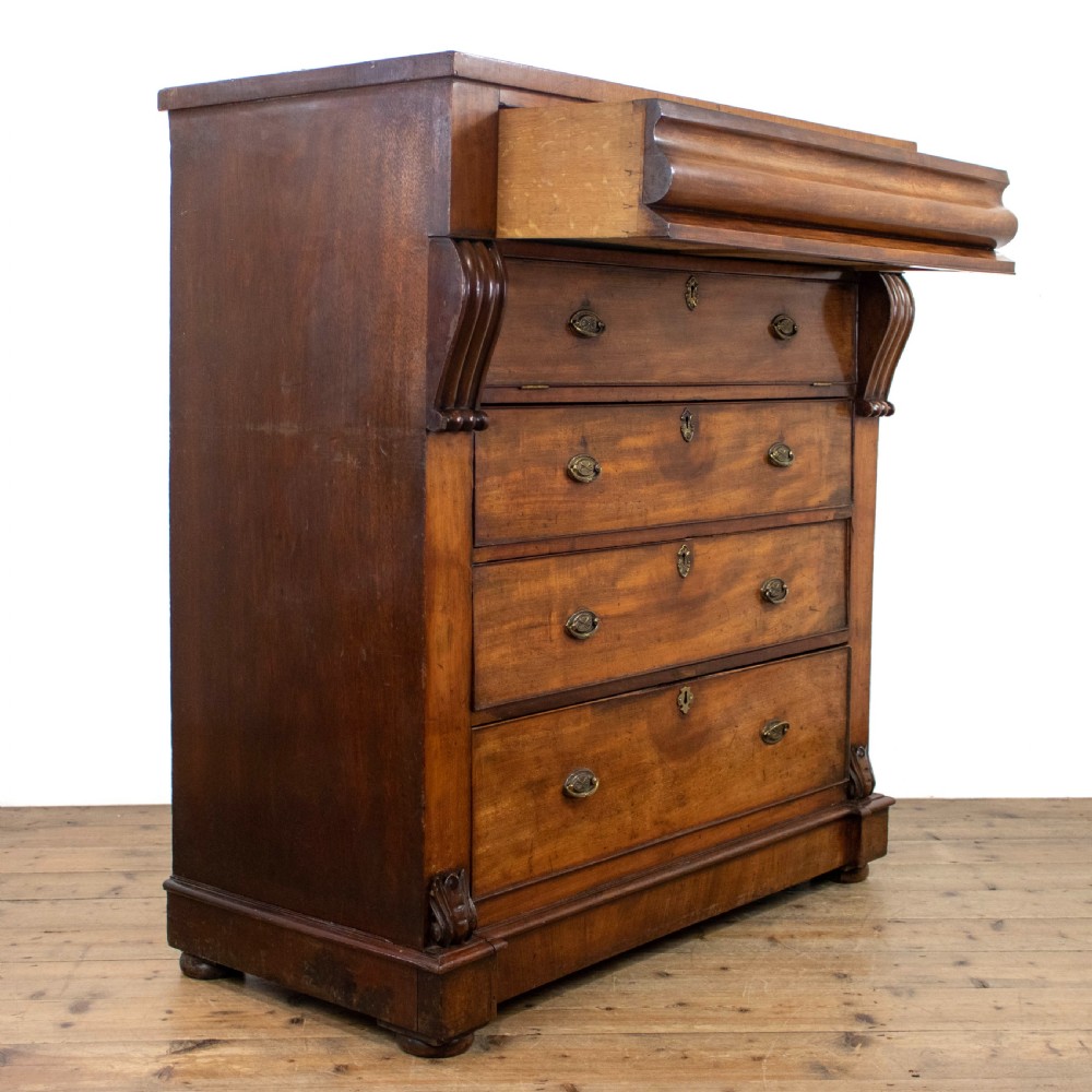 Unusual Victorian Mahogany Chest of Drawers View IV