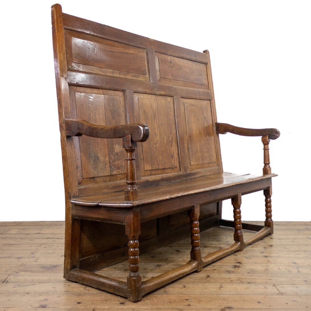 18th Century Oak and Elm Settle  View II