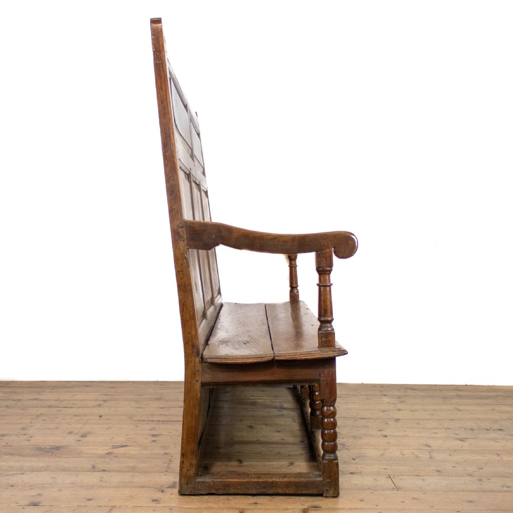 18th Century Oak and Elm Settle  View III