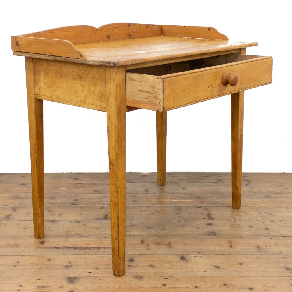 Antique Pine Single Drawer Side Table View III