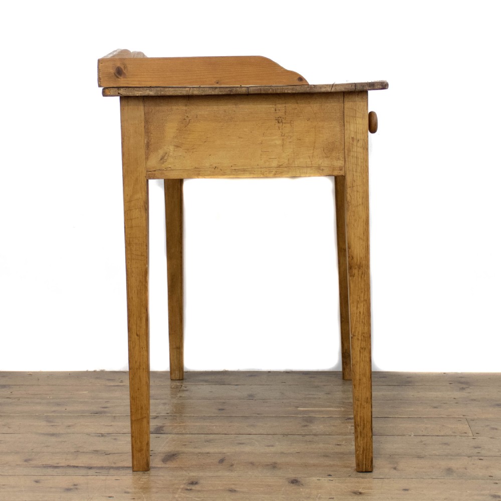 Antique Pine Single Drawer Side Table View IV
