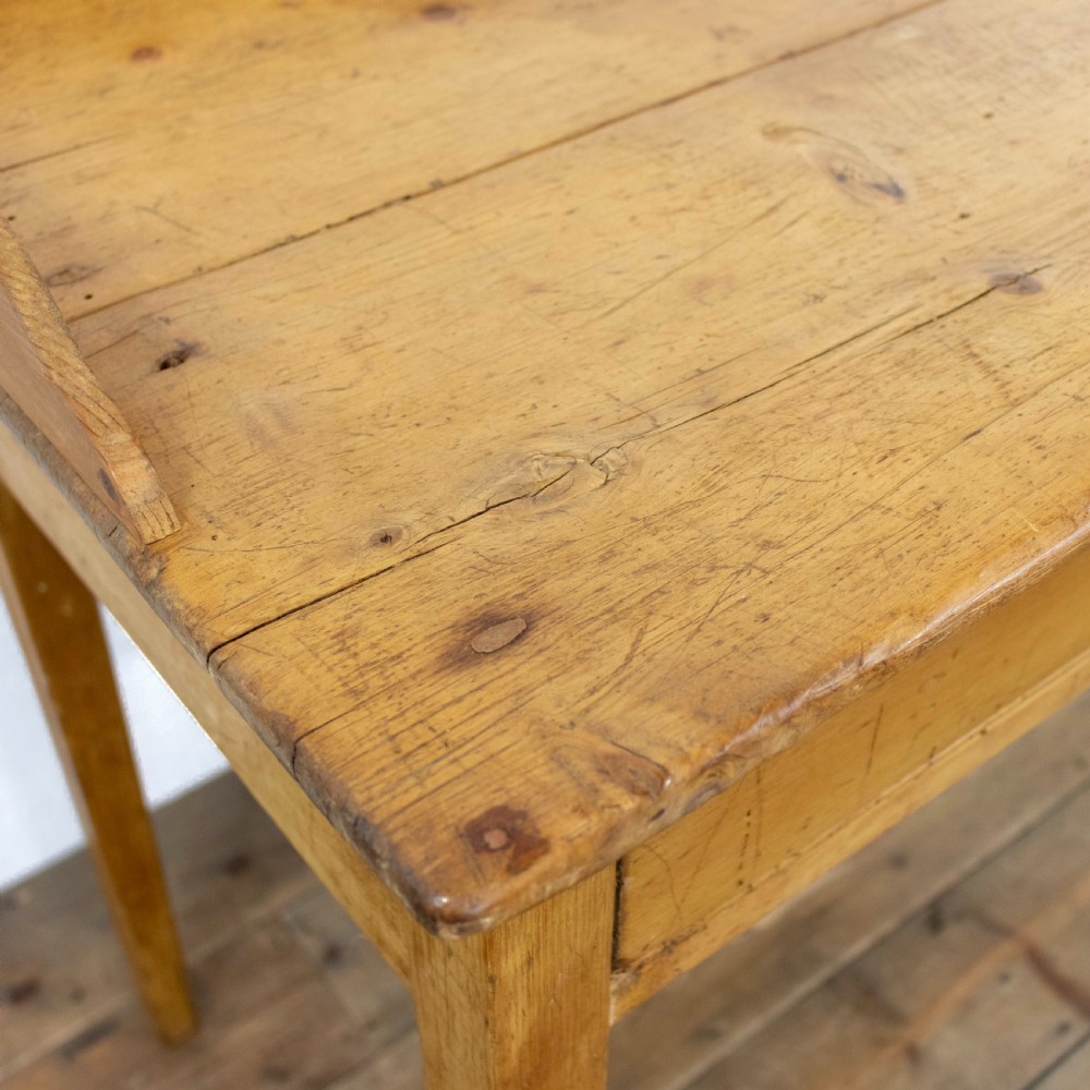 Antique Pine Single Drawer Side Table View VII