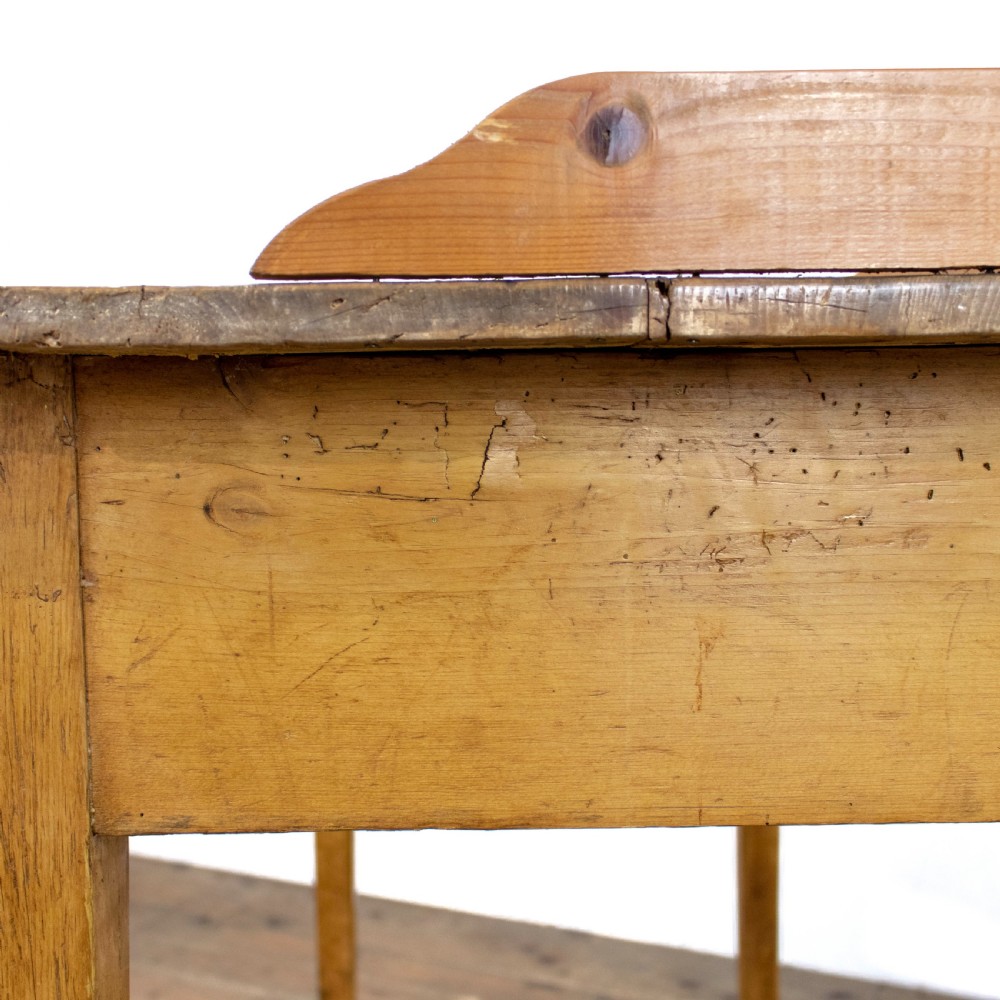 Antique Pine Single Drawer Side Table View IX