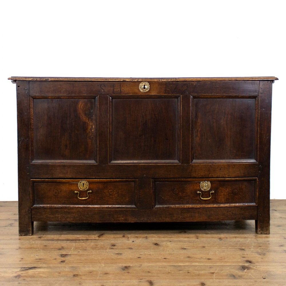 Early 18th Century Oak Mule Chest 