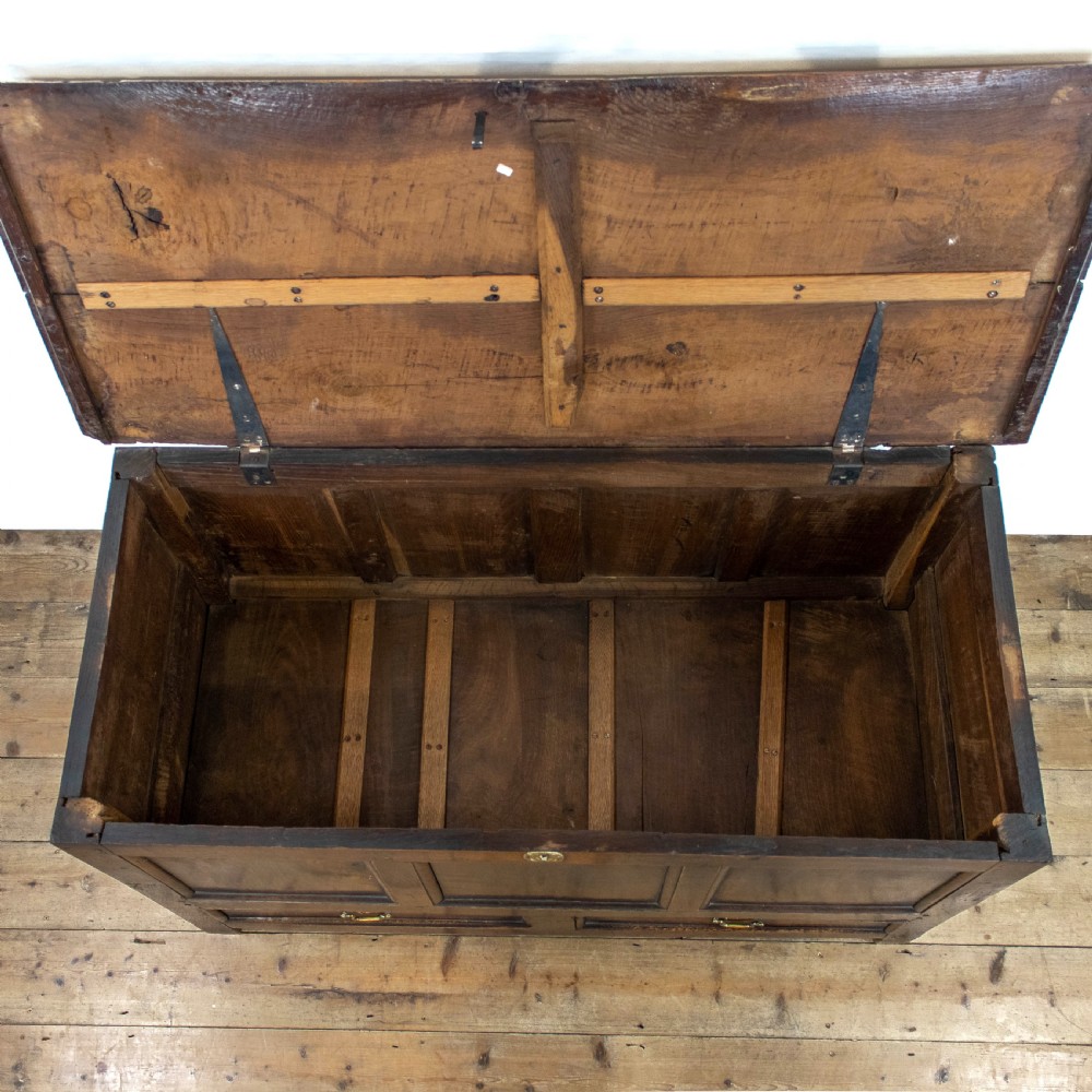 Early 18th Century Oak Mule Chest  View V