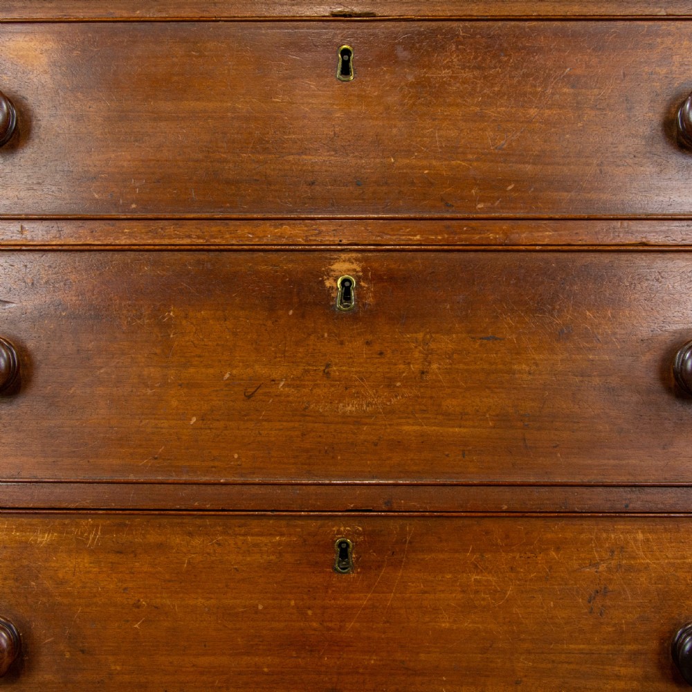 Georgian Antique Mahogany Chest of Drawers View III