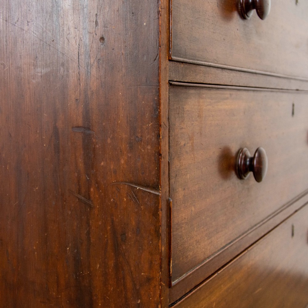 Georgian Antique Mahogany Chest of Drawers View VIII