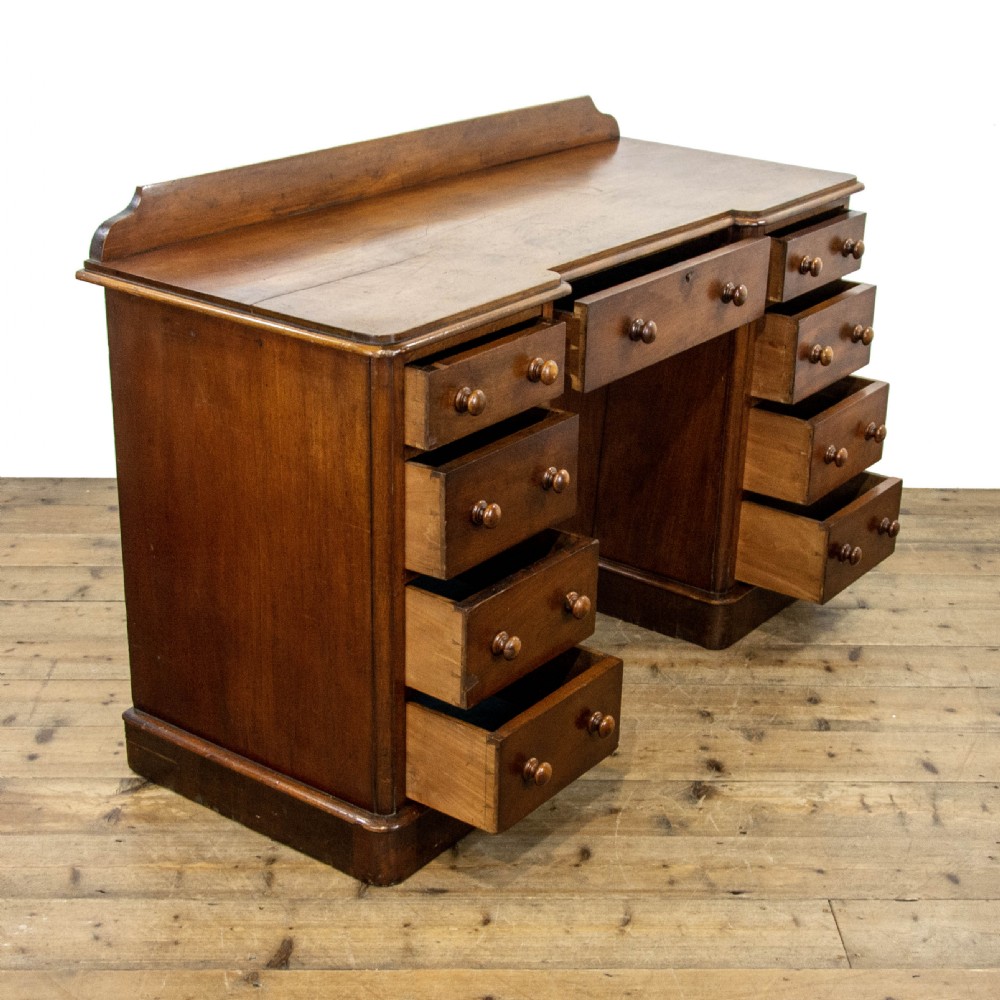 Antique Victorian Mahogany Desk View VII