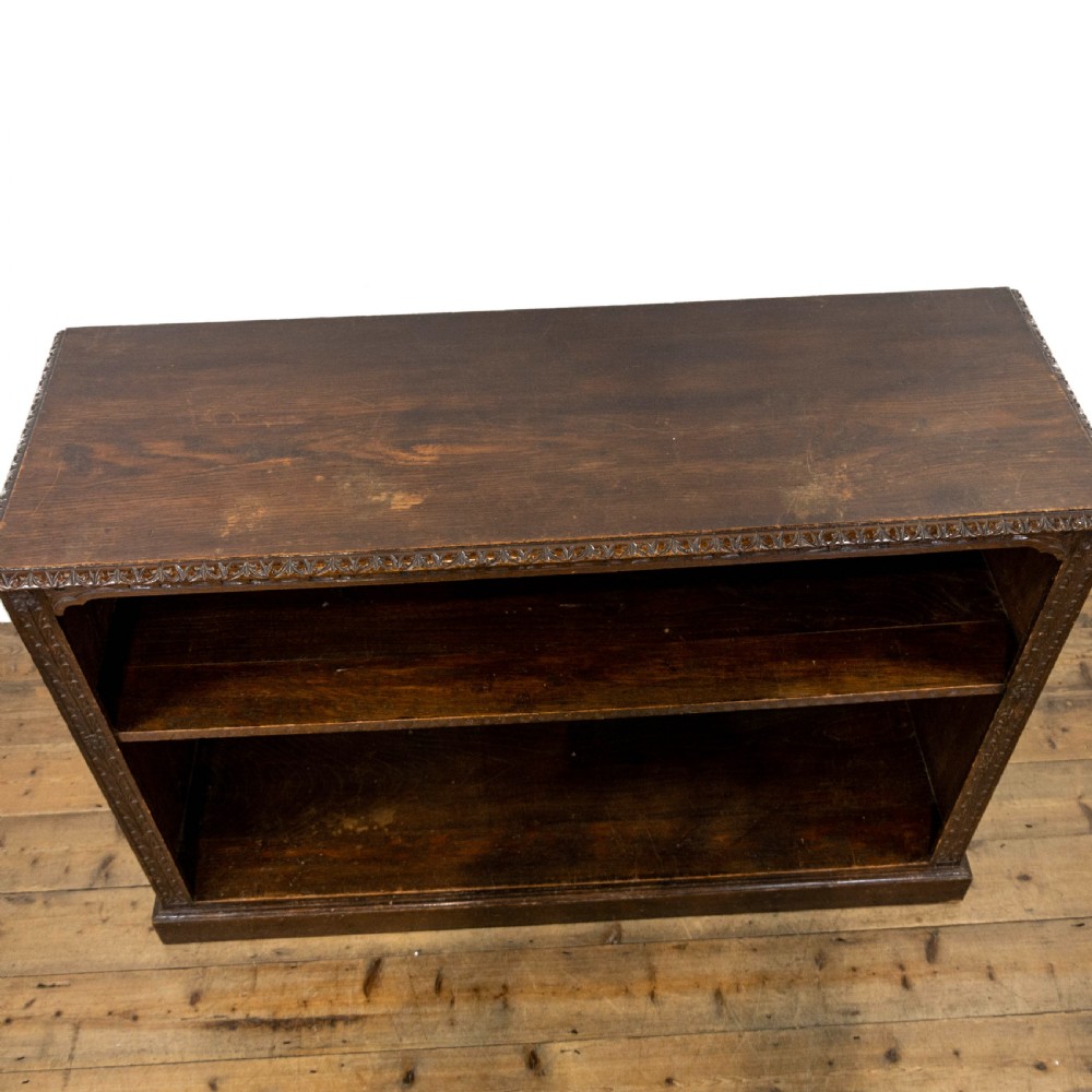 Late 19th Century Antique Carved Oak Bookcase View IV