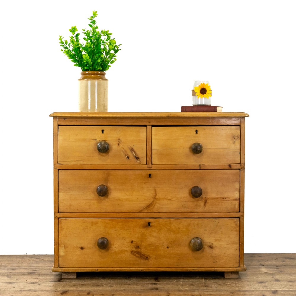 Small Antique Pine Chest of Drawers  View II