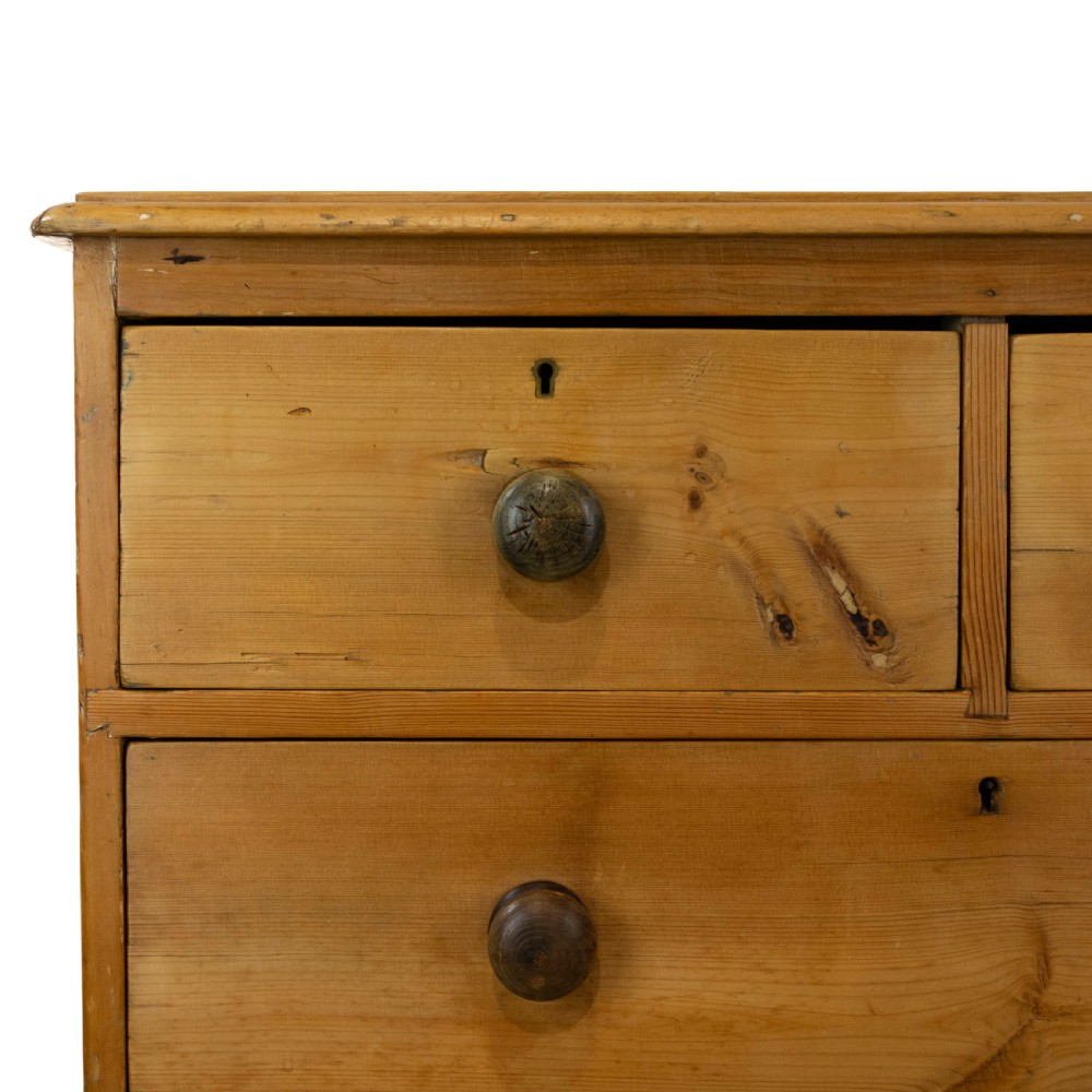 Small Antique Pine Chest of Drawers  View IX