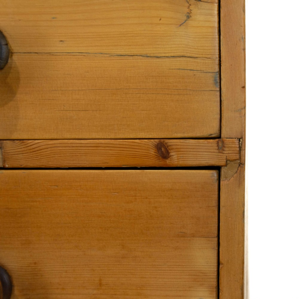 Small Antique Pine Chest of Drawers  View X