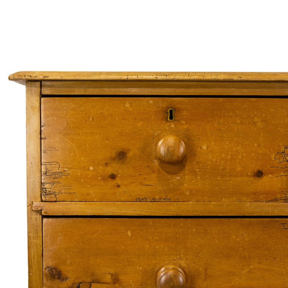 Antique Victorian Pine Chest of Drawers View IV