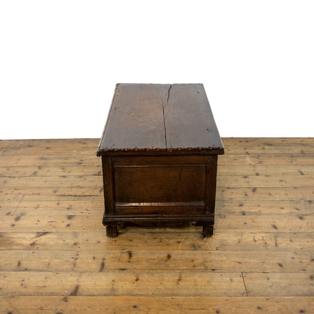 Unusual 17th Century Antique Oak Coffer  View IV