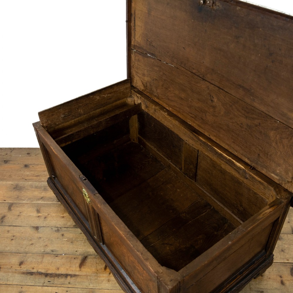Unusual 17th Century Antique Oak Coffer  View VI