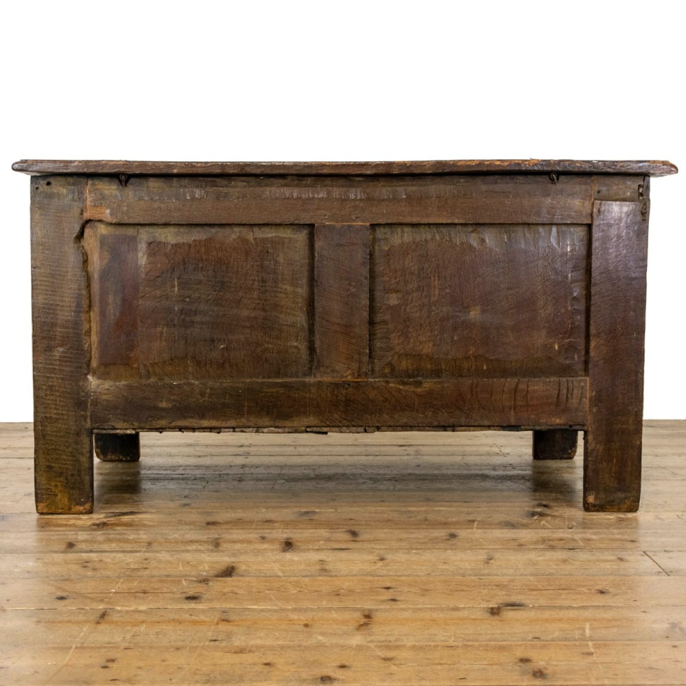 Early 18th Century Carved Oak Coffer View V