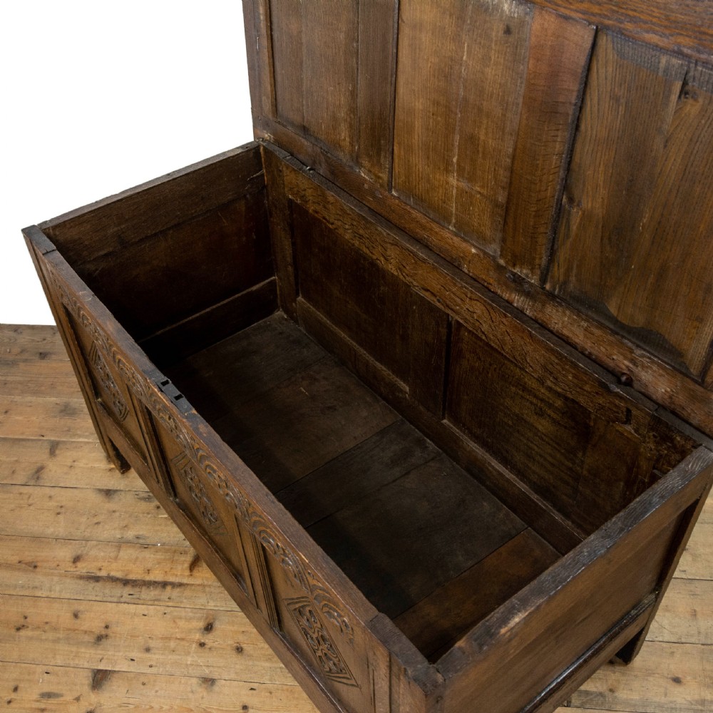 Early 18th Century Carved Oak Coffer View VII