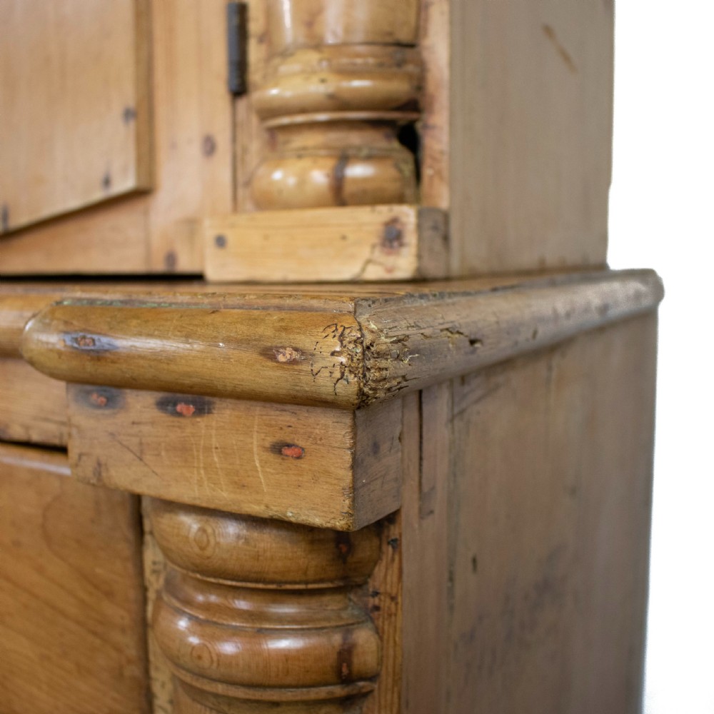 Large Victorian Antique French Pine Housekeeper’s Cupboard View IV