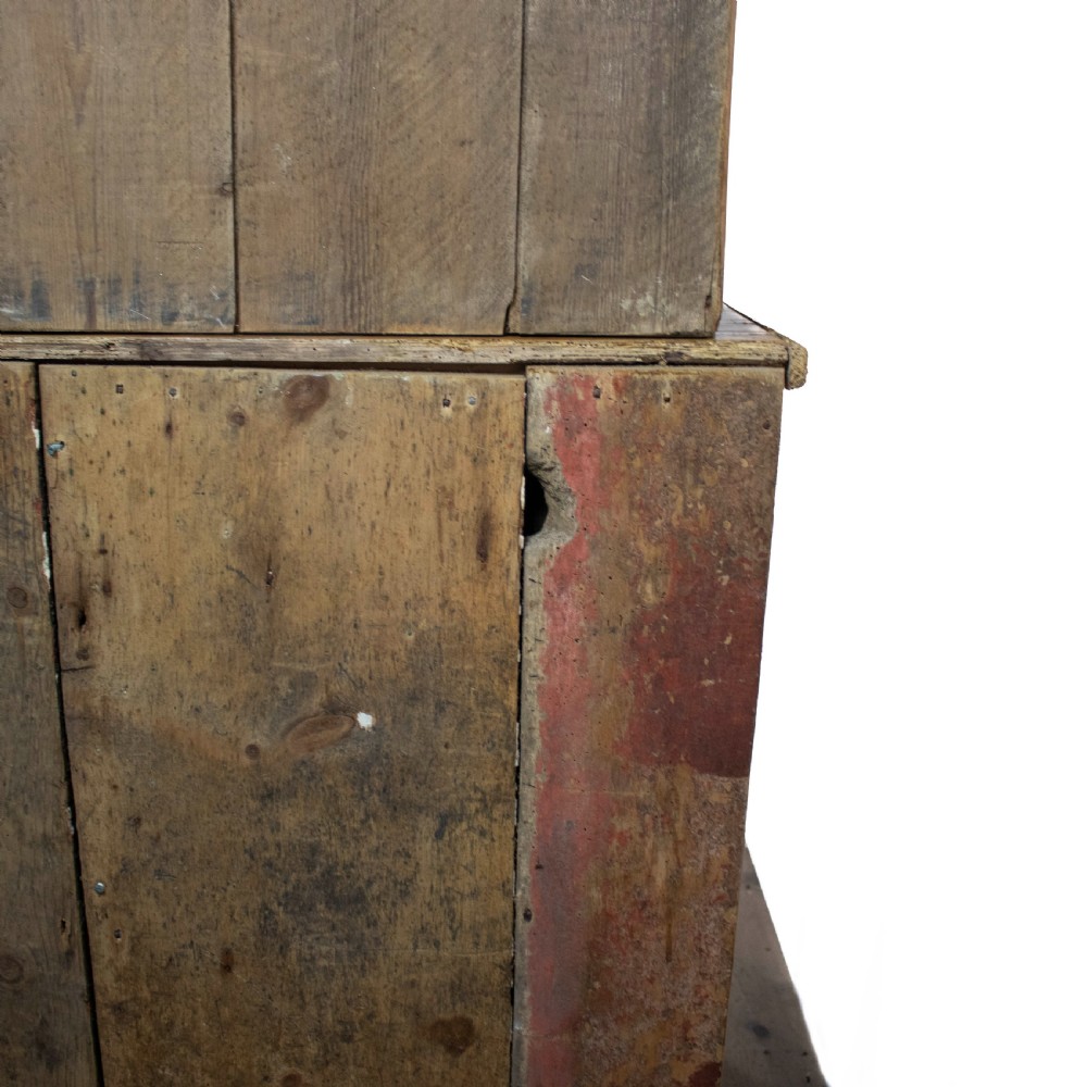 Large Victorian Antique French Pine Housekeeper’s Cupboard View IX