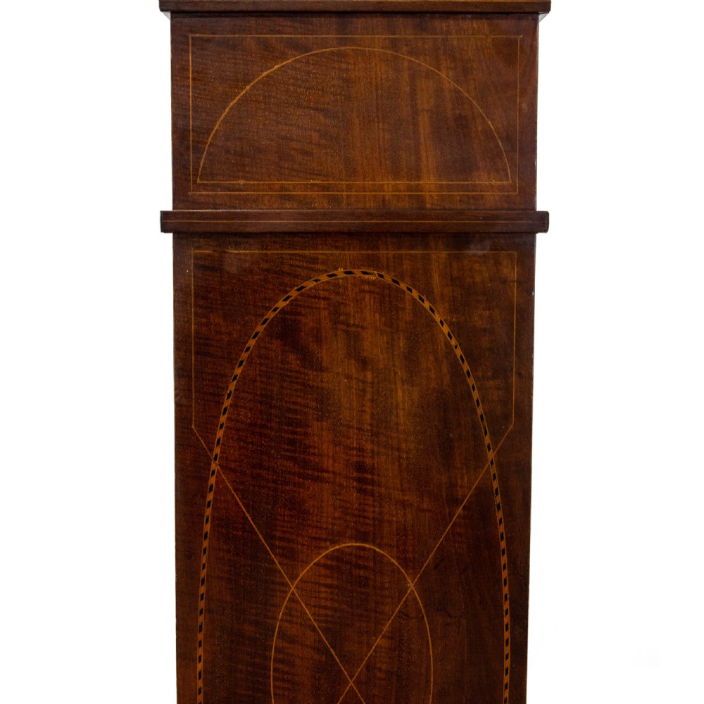 Edwardian Antique Inlaid Mahogany Pedestal  View IV