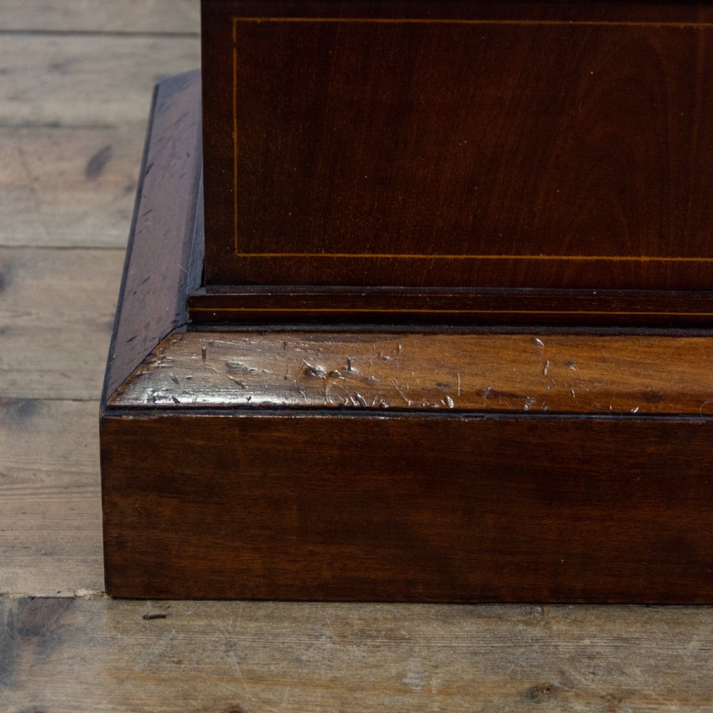 Edwardian Antique Inlaid Mahogany Pedestal  View VIII