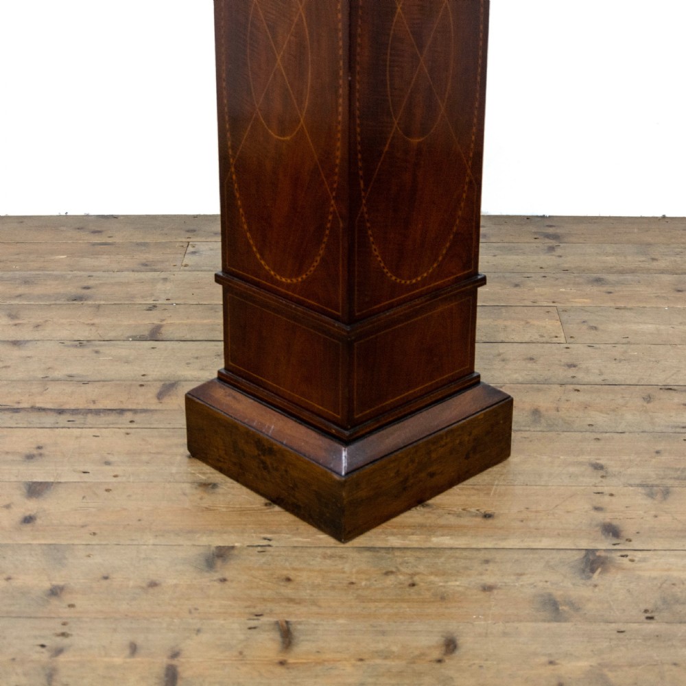 Edwardian Antique Inlaid Mahogany Pedestal  View IX