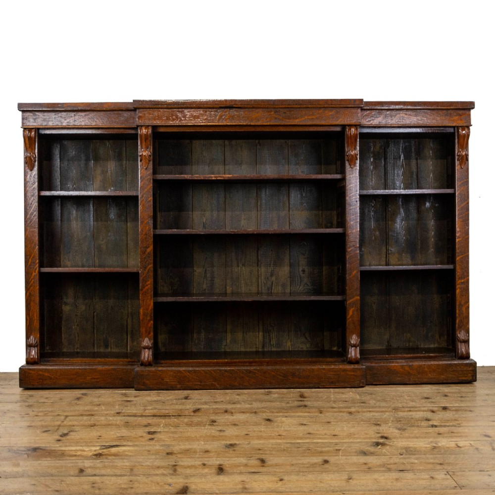 Antique Oak Free Standing Bookcase 
