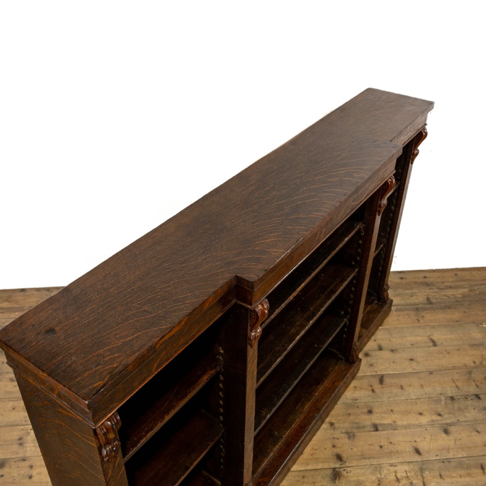 Antique Oak Free Standing Bookcase  View VI