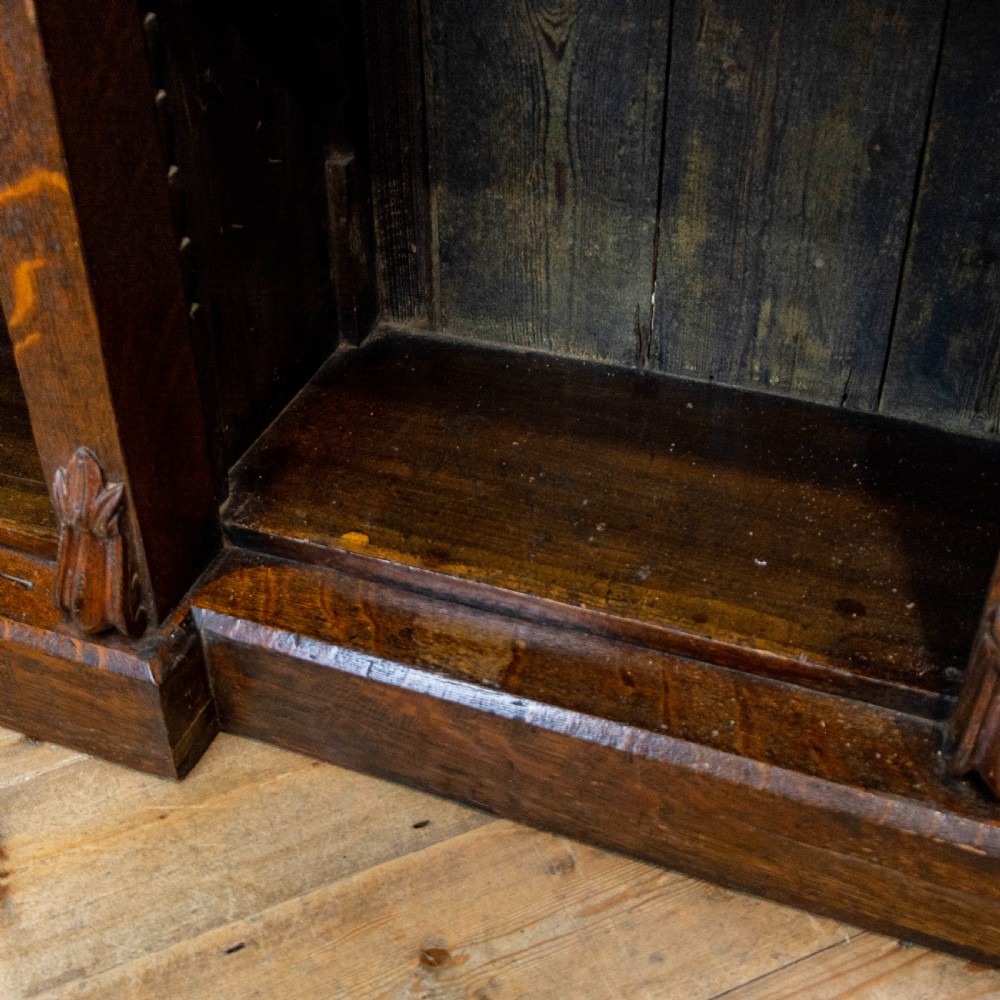 Antique Oak Free Standing Bookcase  View X