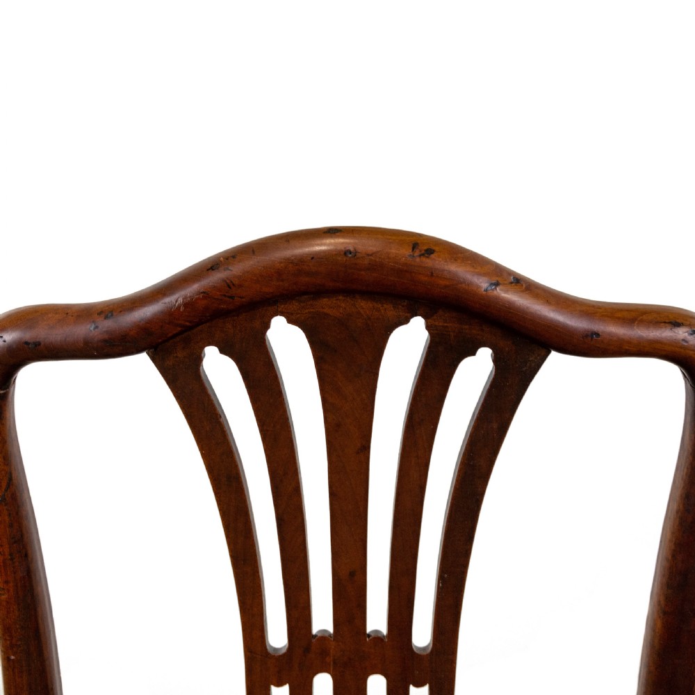 Set of Five Georgian Mahogany Dining Chairs View X