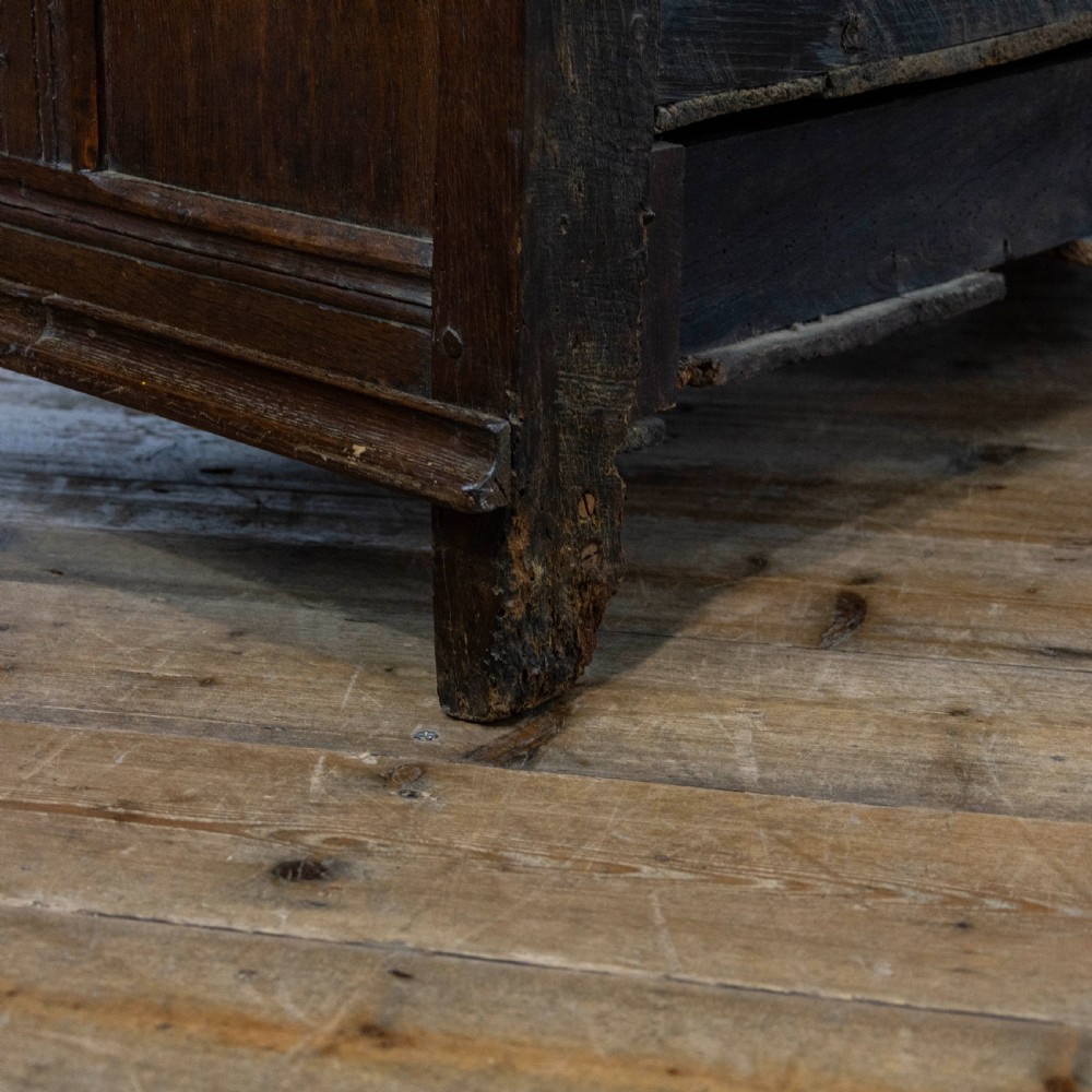 Antique Century Carved Oak Mule Chest  View VII