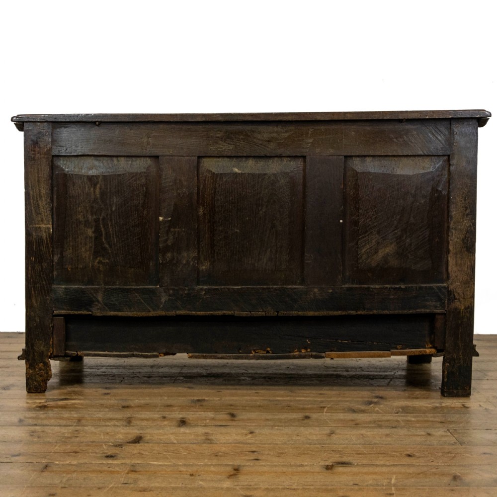 Antique Century Carved Oak Mule Chest  View VIII