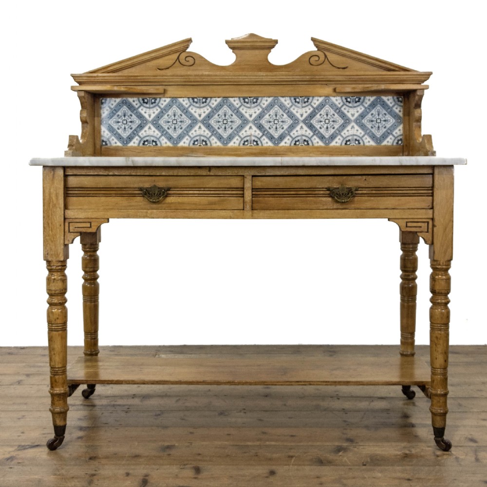 Antique Washstand with a Marble Top View V
