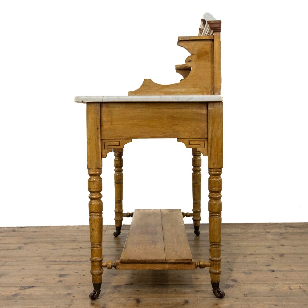 Antique Washstand with a Marble Top View IX
