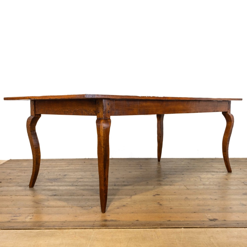 Large Early 20th Century Antique Oak Dining Table  View II
