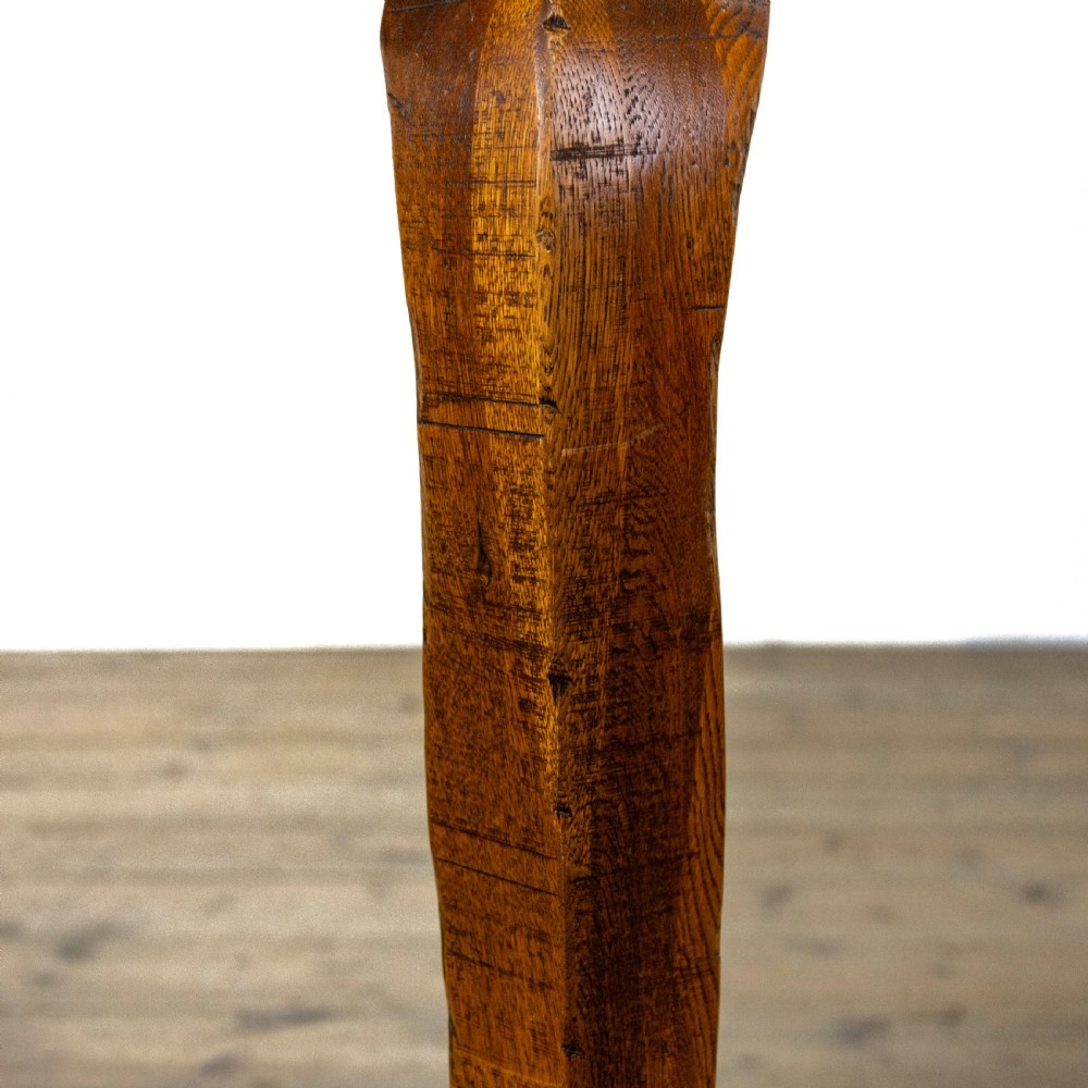 Large Early 20th Century Antique Oak Dining Table  View IV