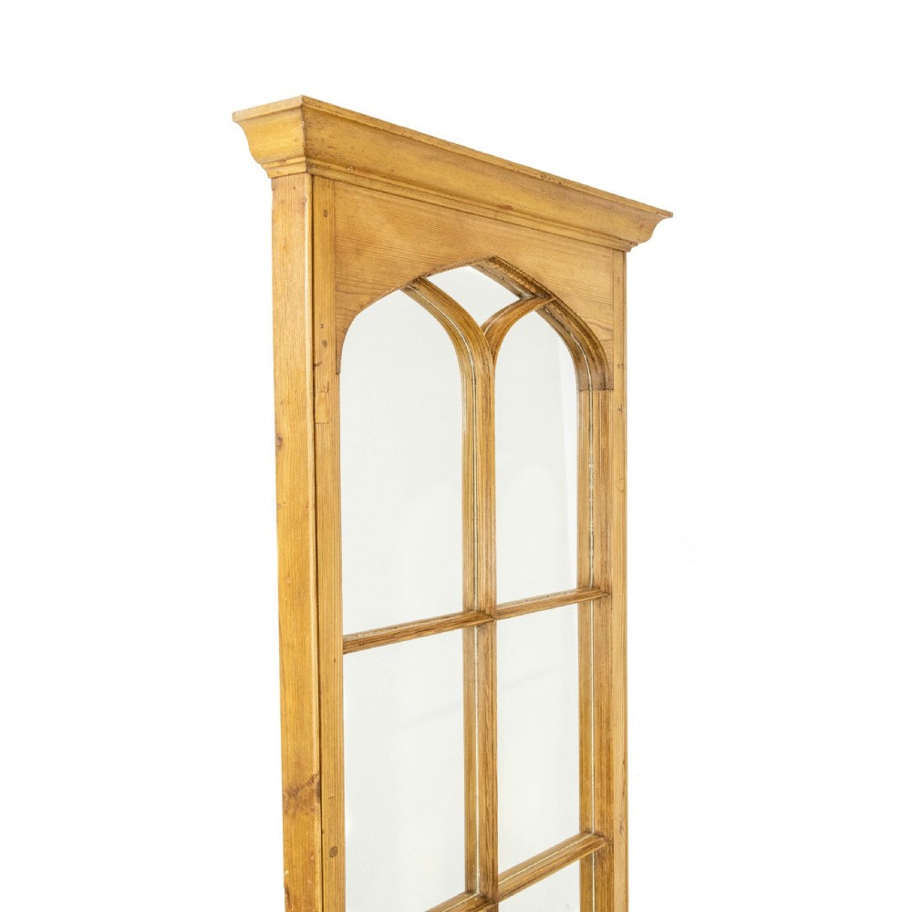 Pair of Decorative Pine Architectural Mirrors  View III