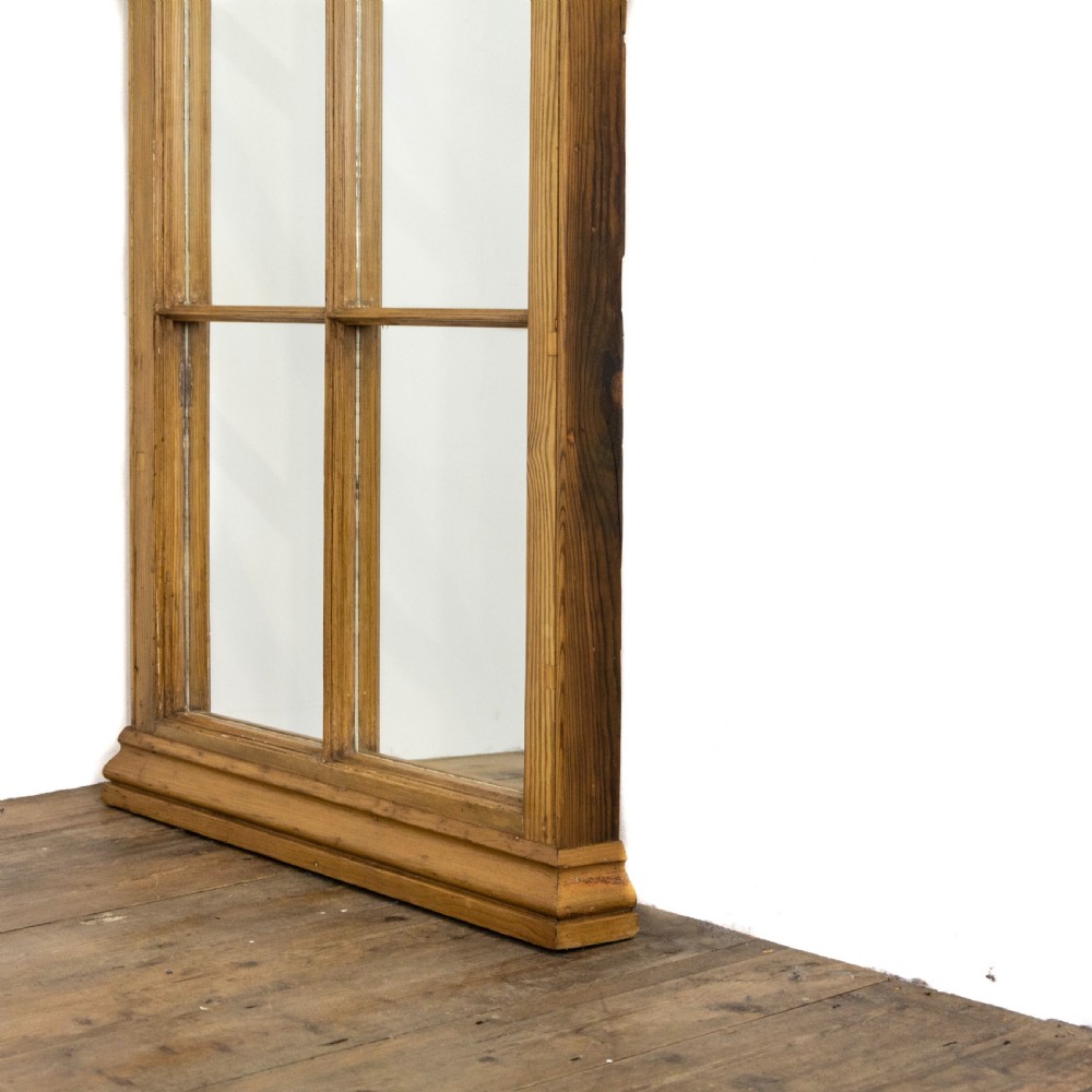 Pair of Decorative Pine Architectural Mirrors  View VIII