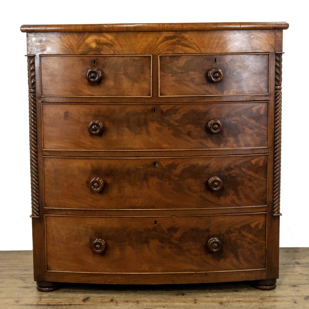 Victorian Mahogany Bow Front Chest of Drawers