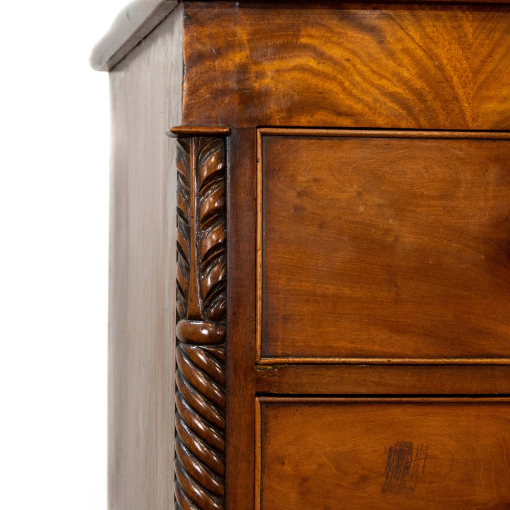 Victorian Mahogany Bow Front Chest of Drawers View II